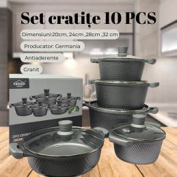 Set cratite cu capac, 10...
